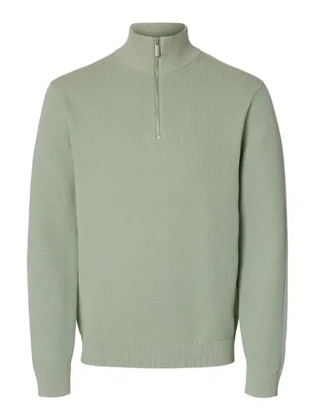 SELECTED Sveter 'SLHDane'  pastelovo zelená