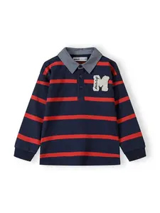 MINOTI Tričko  tmavomodrá / červená