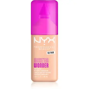 NYX Professional Makeup Make ‘Em Wonder lehký matující make-up odstín 03 Fair 30 ml
