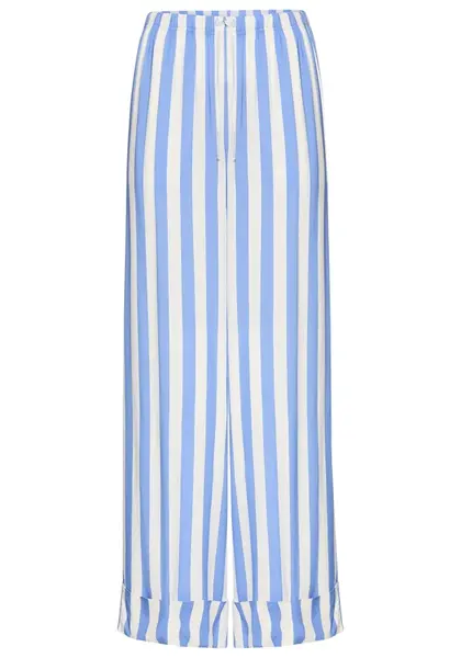 s.Oliver Pyžamové nohavice  modrá / šedobiela