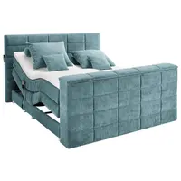 Carryhome POSTEL BOXSPRING, 180/200 cm, petrolej