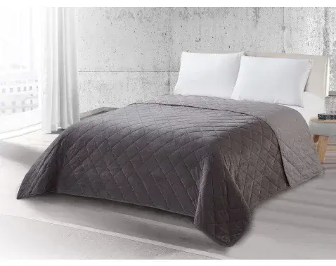 Přehoz postele Ultrasonic 220x240 cm, šedý