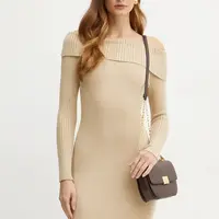 Šaty Guess JULIA béžová barva, mini, W4BK97 Z2YJ2