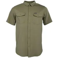Columbia UNTILIZER II SOLID SHORT SLEEVE SHIRT Pánská košile, khaki, velikost