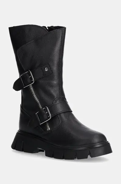 Dětské kožené boty Primigi šedá barva, PND 68763