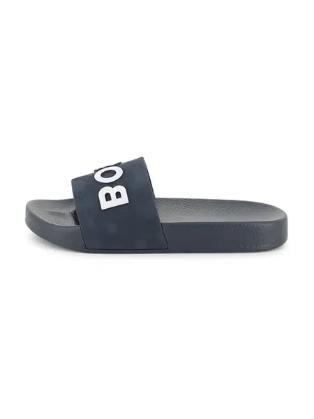 BOSS Otvorená obuv  námornícka modrá / biela