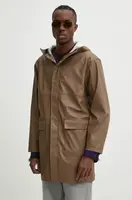 Bunda Herschel pánská, hnědá barva, přechodná