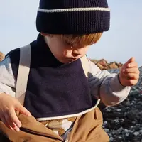 Dětská vlněná čepice Konges Sløjd LOULI HAT tmavomodrá barva, KS101258