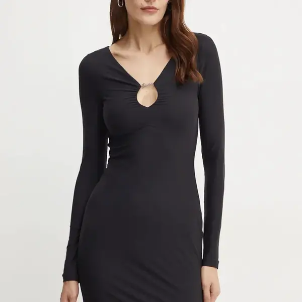 Šaty Guess AMIRA černá barva, mini, W4BK09 KCDE0