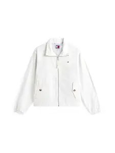Tommy Jeans Prechodná bunda 'Peached Zip-thru'  biela