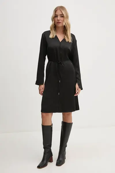 Šaty Calvin Klein černá barva, mini, K20K207996