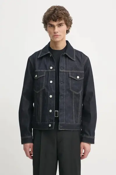 Džínová bunda Marc O'Polo pánská, tmavomodrá barva, přechodná, 5000005585