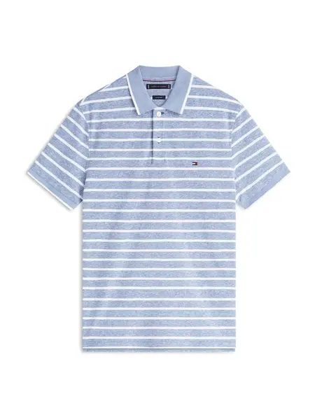 TOMMY HILFIGER Tričko  dymovo modrá / biela