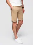 Ombre Classic men's chino shorts with rolled up leg - beige