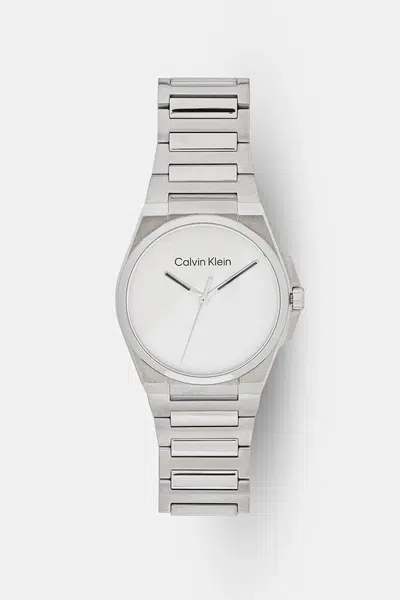 Hodinky Calvin Klein stříbrná barva, 25200456
