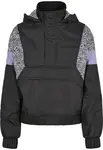 Urban Classics Prechodná bunda  fialová / čierna / biela