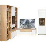 Venda OBÝVACÍ STĚNA bílá, barva starého dubu