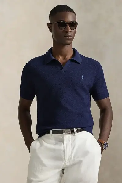 Polo tričko se lněnou směsí Polo Ralph Lauren