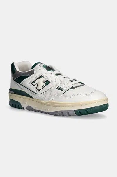 Kožené tenisky New Balance 550 bílá barva, BB550VTG