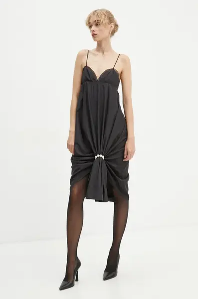 Šaty Moschino Jeans černá barva, mini, J0424 8729