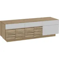 Voglauer KOMODA POD TELEVIZI, divoký dub, bílá, divoký dub, 192/58/55,2 cm