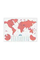 Stírací mapa Luckies of London Coral více barev