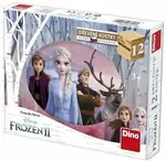 Dřevěné kostky Frozen II – 12 kostek (poškozená)