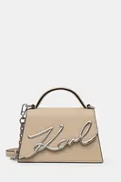Kabelka Karl Lagerfeld K/SIGNATURE béžová barva, A1W30038