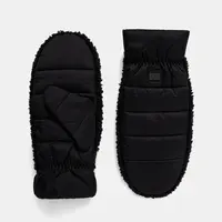 Rukavice UGG W AW FLUFF MITTEN černá barva, 101019