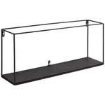 Landscape NÁSTĚNNÝ REGÁL, paulovnie, černá, 60/25/14 cm
