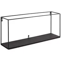 Landscape NÁSTĚNNÝ REGÁL, paulovnie, černá, 60/25/14 cm