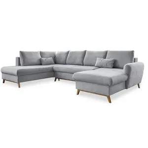 MID.YOU SEDACÍ SOUPRAVA, textil, světle šedá