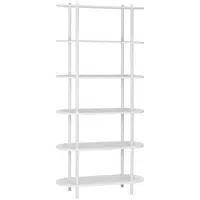 PBJ REGÁL, bílá, železo, 90/160/30 cm