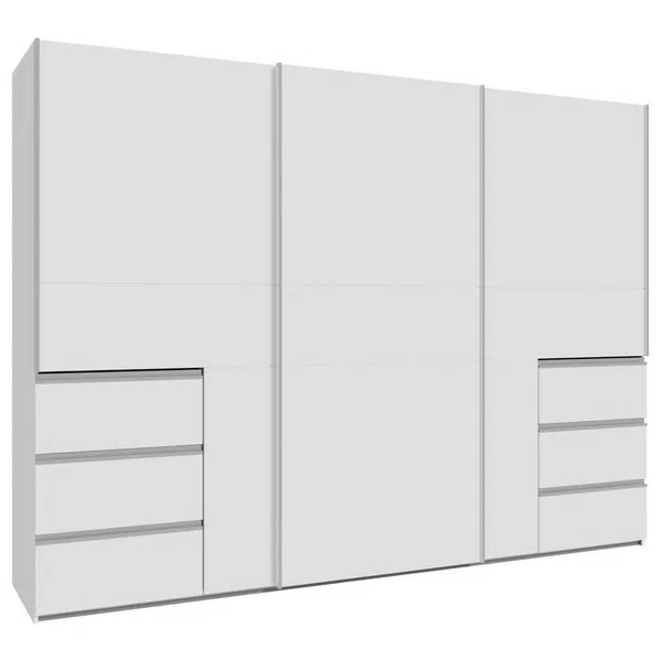 Carryhome SKŘÍŇ S POSOUVACÍMI DVEŘMI, bílá, 270/200/61 cm