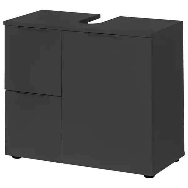 Xora SKŘÍŇKA POD UMYVADLO, černá, černá, 70/60/35 cm