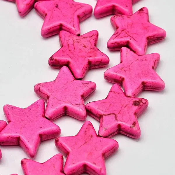 Dyed Synthetic Turquoise Bead Strands