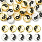 20Pcs 2 Colors Zinc Alloy Enamel Beads