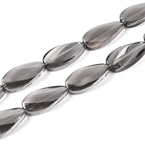 Electroplate Transparent Glass Beads Strands