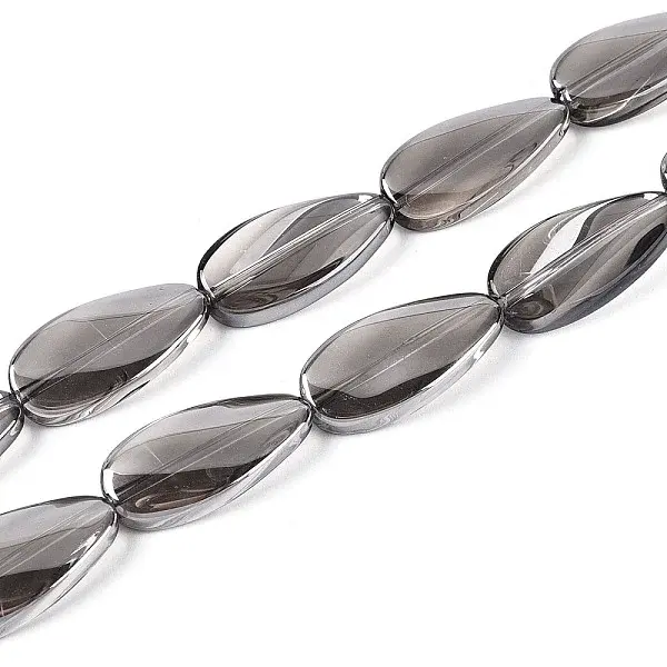 Electroplate Transparent Glass Beads Strands