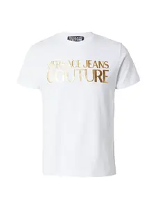 Versace Jeans Couture Tričko  zlatá / biela