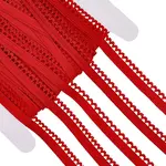 20M Polyester Elastic Flower Edged Ribbon Lace Trim