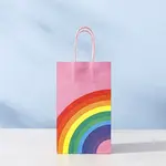 Rainbow Pattern Kraft Paper Bags