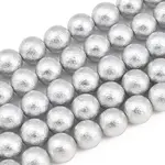 Wrinkle Textured Shell Pearl Beads Strands