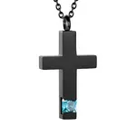 Cross Urn Ashes Pendant Necklace