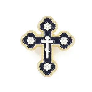 Orthodox Cross Enamel Pins