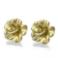 Spray Painted Alloy Stud Earring Findings