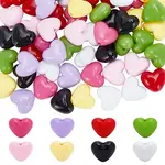 64Pcs 8 Colors Opaque Acrylic Beads
