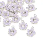 Alloy Enamel with Crystal Rhinestone Charms