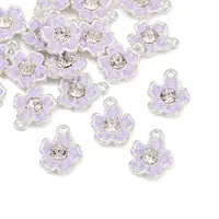 Alloy Enamel with Crystal Rhinestone Charms