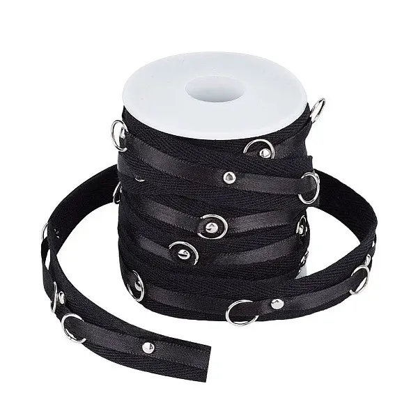 10 Yards Cotton & Brass Button Tapes